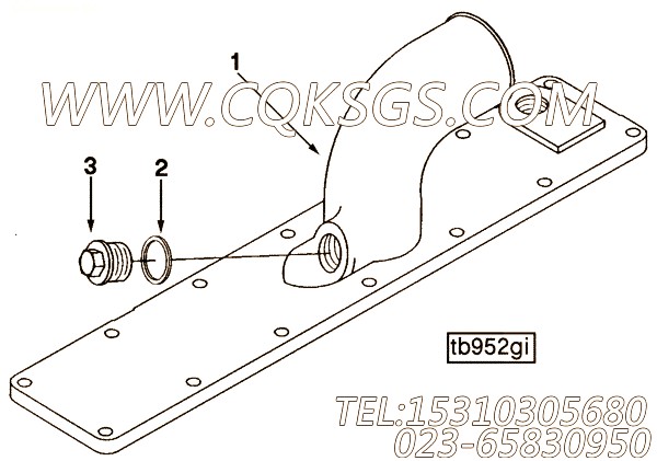 【进气歧管盖】康明斯CUMMINS柴油机的3281997 进气歧管盖