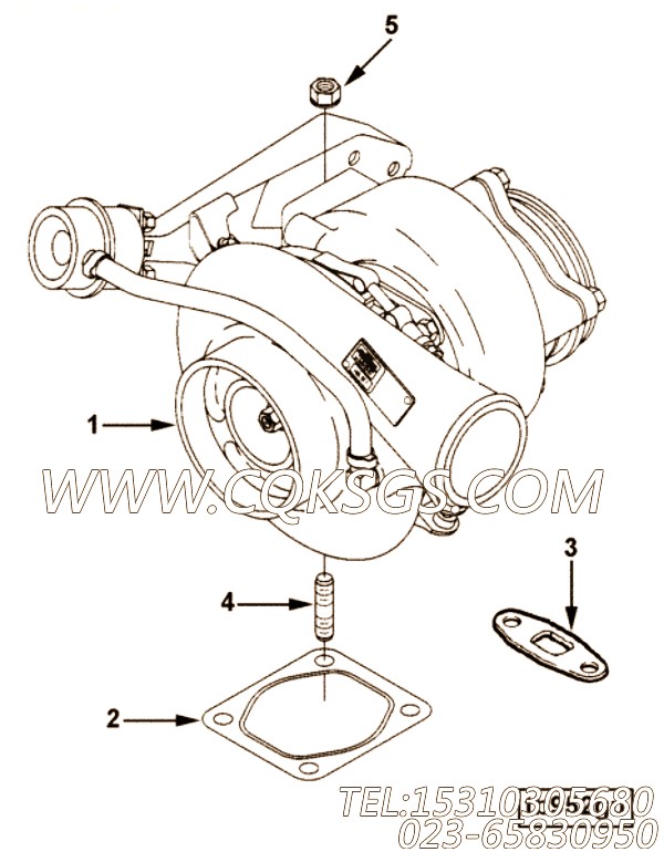 【涡轮增压器】康明斯CUMMINS柴油机的3531698 涡轮增压器