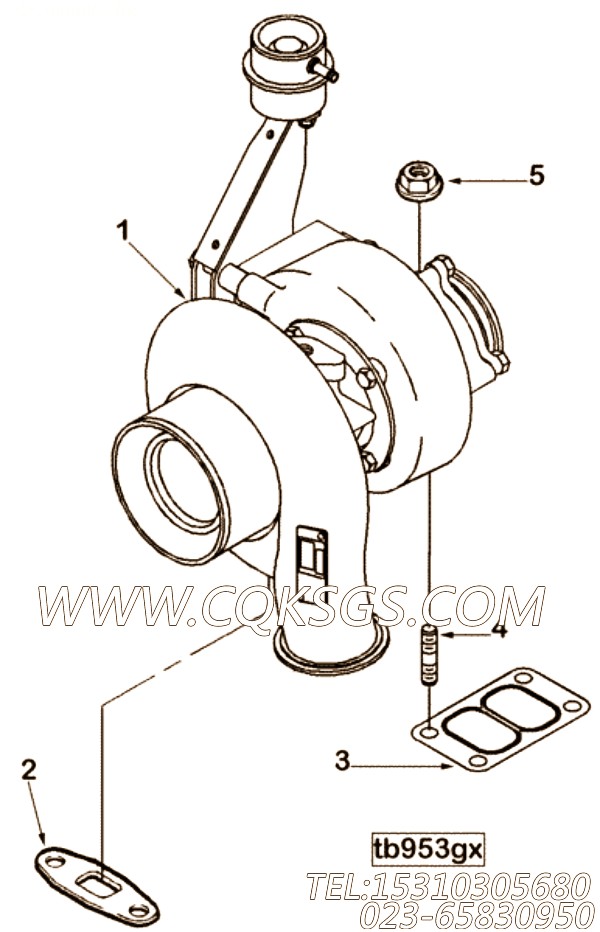 【涡轮增压器】康明斯CUMMINS柴油机的3534919 涡轮增压器