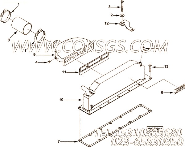 【管支撑】康明斯CUMMINS柴油机的3863387 管支撑