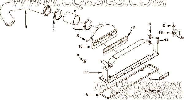 【管支撑】康明斯CUMMINS柴油机的3930751 管支撑
