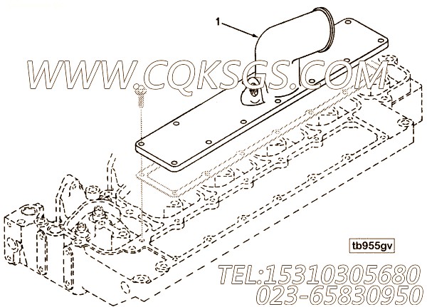 【进气歧管盖】康明斯CUMMINS柴油机的3279006 进气歧管盖
