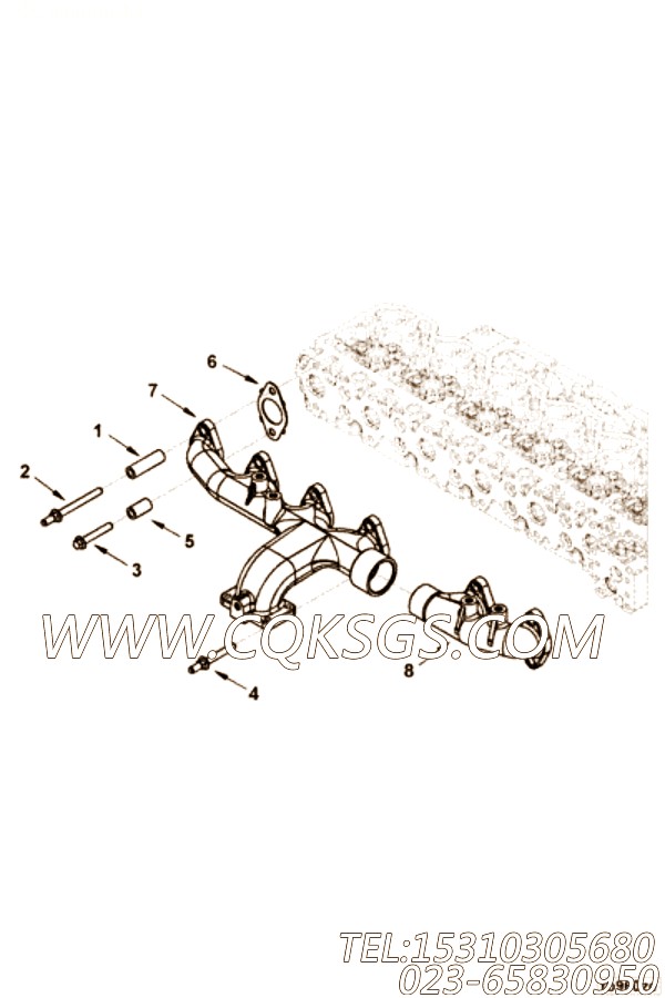 【六角法兰六角螺钉】康明斯CUMMINS柴油机的3287605 六角法兰六角螺钉