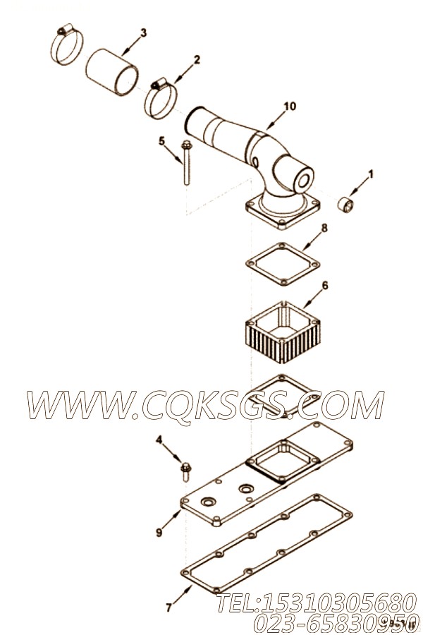 Gasket, Int Manifold Cover