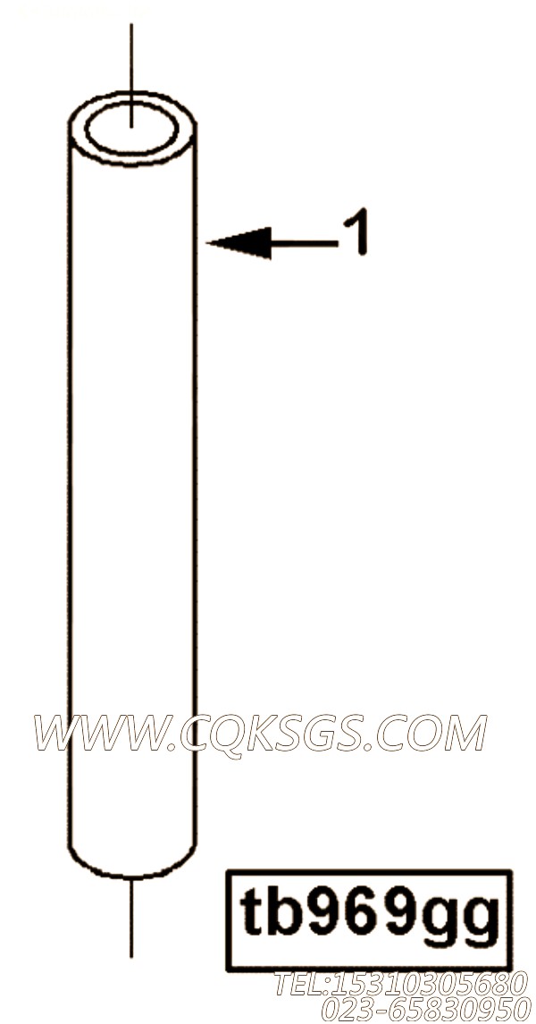 【软管】康明斯CUMMINS柴油机的3975480 软管