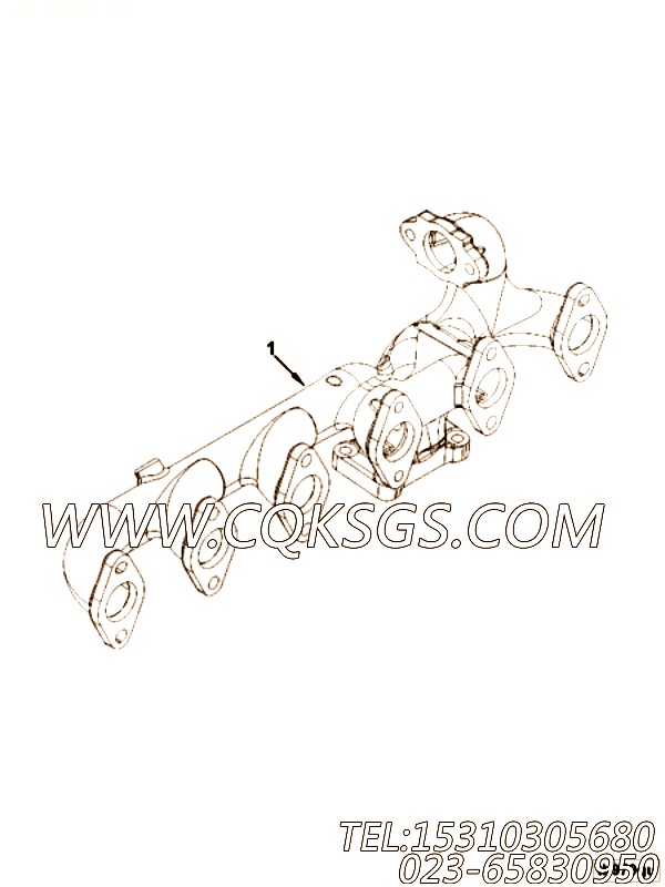 【排气歧管】康明斯CUMMINS柴油机的5273024 排气歧管