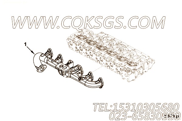 【排气歧管】康明斯CUMMINS柴油机的5263002 排气歧管