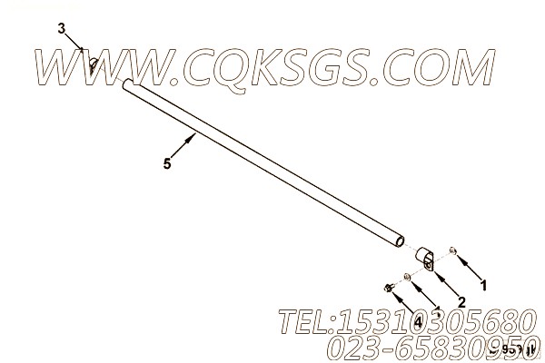 【软管】康明斯CUMMINS柴油机的5256467 软管