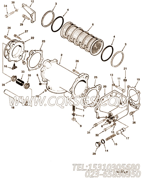 【Tube, Water Transfer】康明斯CUMMINS柴油机的3351778 Tube, Water Transfer
