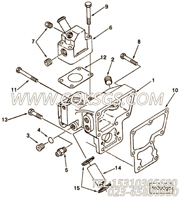 【thermostst TLA盒】康明斯CUMMINS柴油机的3819307 thermostst TLA盒