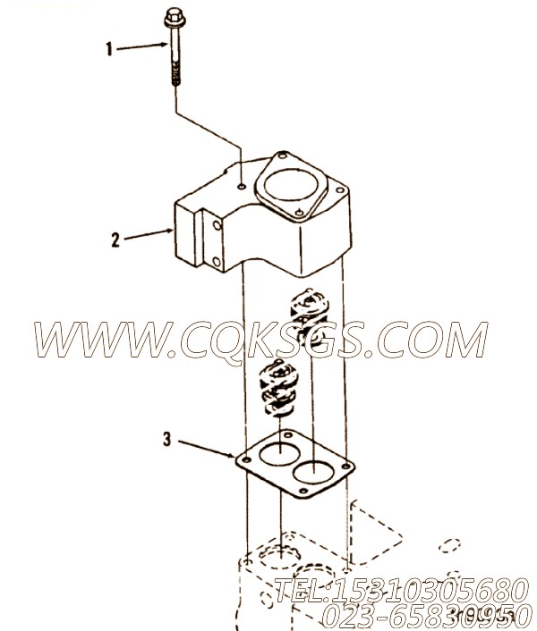 【恒温壳垫片】康明斯CUMMINS柴油机的3910505 恒温壳垫片