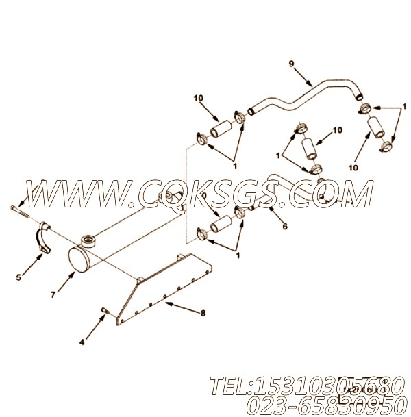【机油冷却器】康明斯CUMMINS柴油机的3820342 机油冷却器
