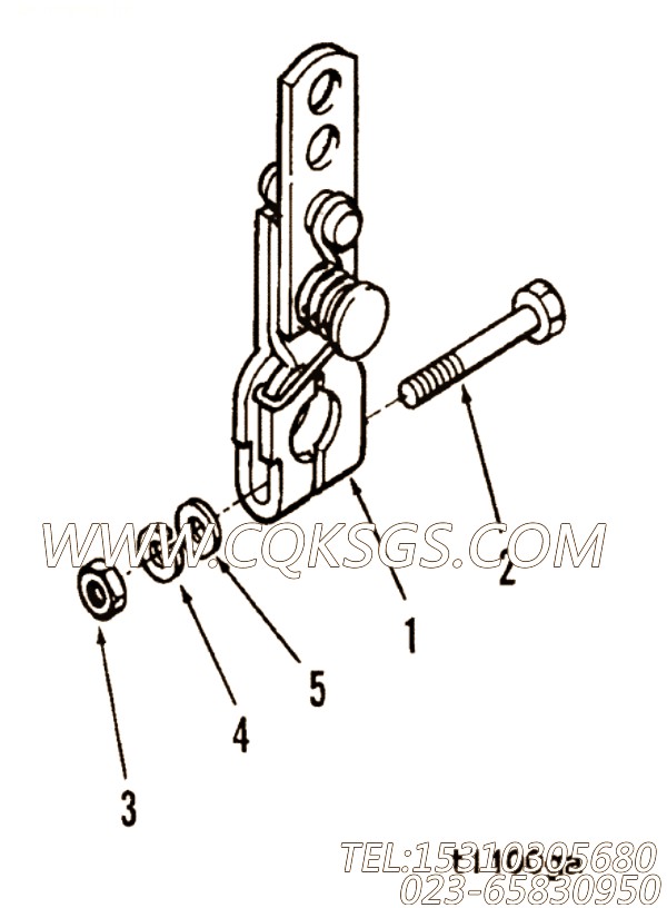 【油门杆】康明斯CUMMINS柴油机的217554 油门杆