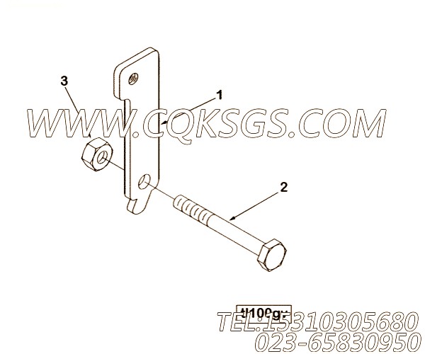 【油门开关杠杆】康明斯CUMMINS柴油机的3057090 油门开关杠杆