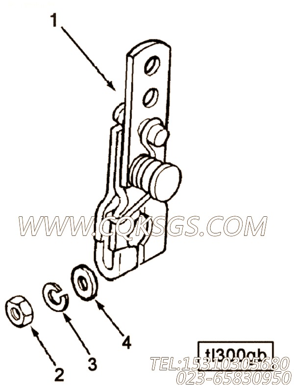 【油门杆】康明斯CUMMINS柴油机的3042510 油门杆