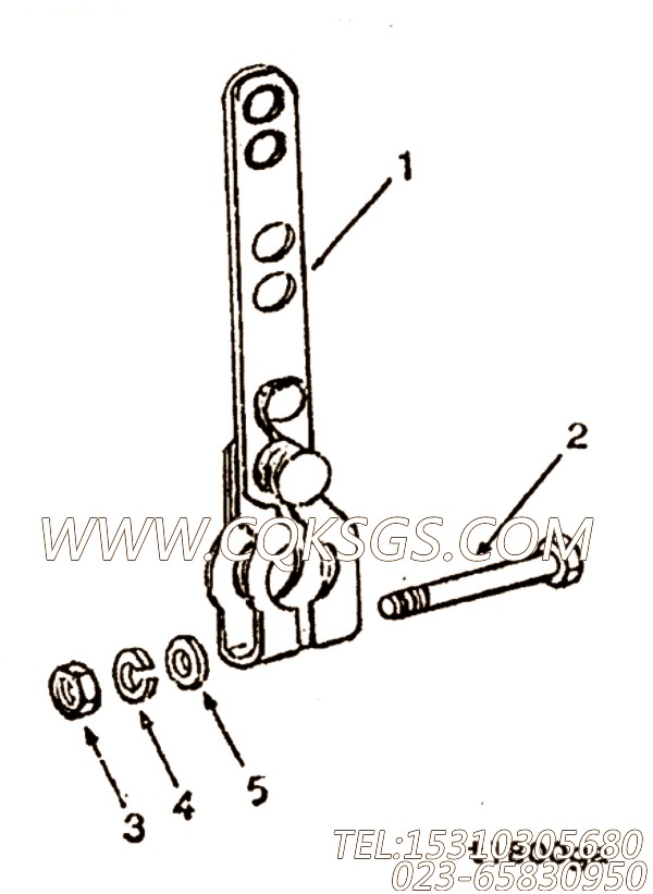 【油门杆】康明斯CUMMINS柴油机的196259 油门杆