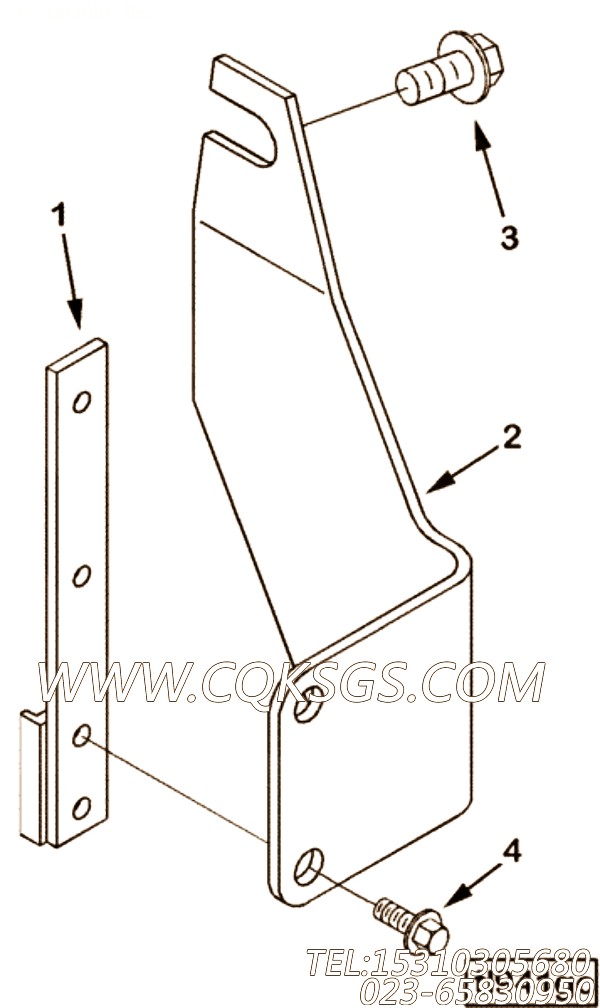 【油门控制支架】康明斯CUMMINS柴油机的3282856 油门控制支架