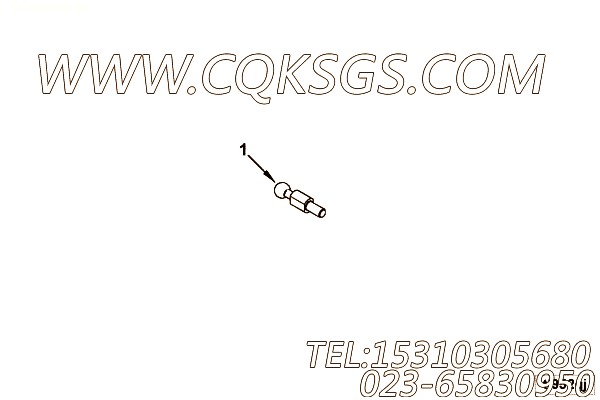 【油门杆枢轴销】康明斯CUMMINS柴油机的3931900 油门杆枢轴销