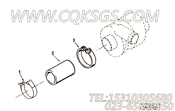【模压管】康明斯CUMMINS柴油机的3907095 模压管