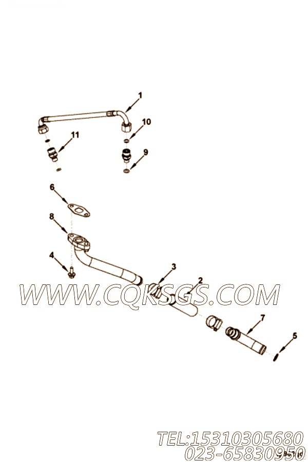 Tube, Tur Oil Drain