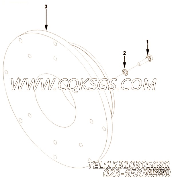 【缓冲接头】康明斯CUMMINS柴油机的3414552 缓冲接头