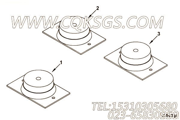 【隔振器】康明斯CUMMINS柴油机的4911840 隔振器