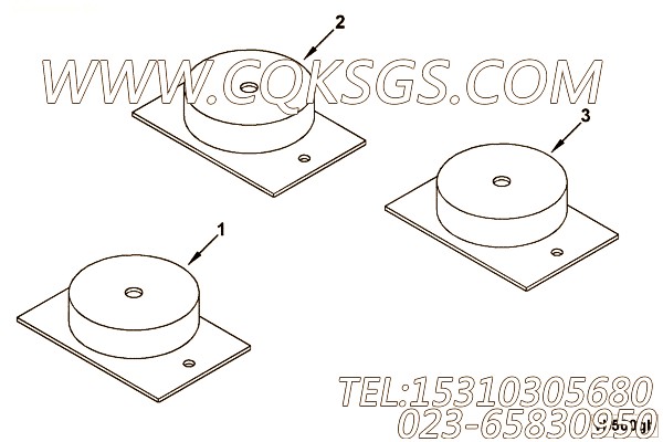 【隔振器】康明斯CUMMINS柴油机的4971805 隔振器