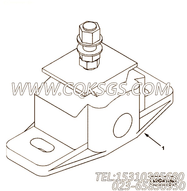 【隔振器】康明斯CUMMINS柴油机的3866347 隔振器
