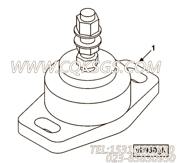 【隔振器】康明斯CUMMINS柴油机的3814687 隔振器