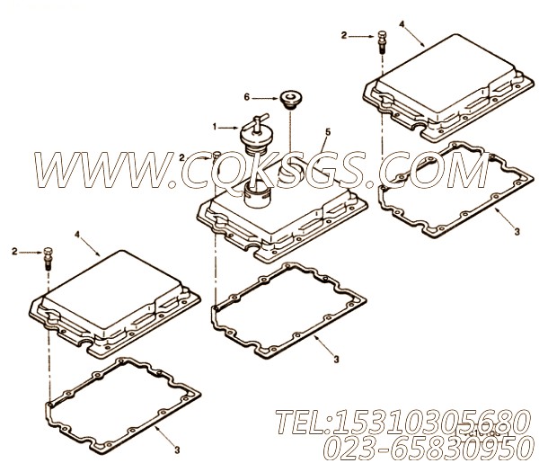 【摇臂杆盖】康明斯CUMMINS柴油机的3075031 摇臂杆盖