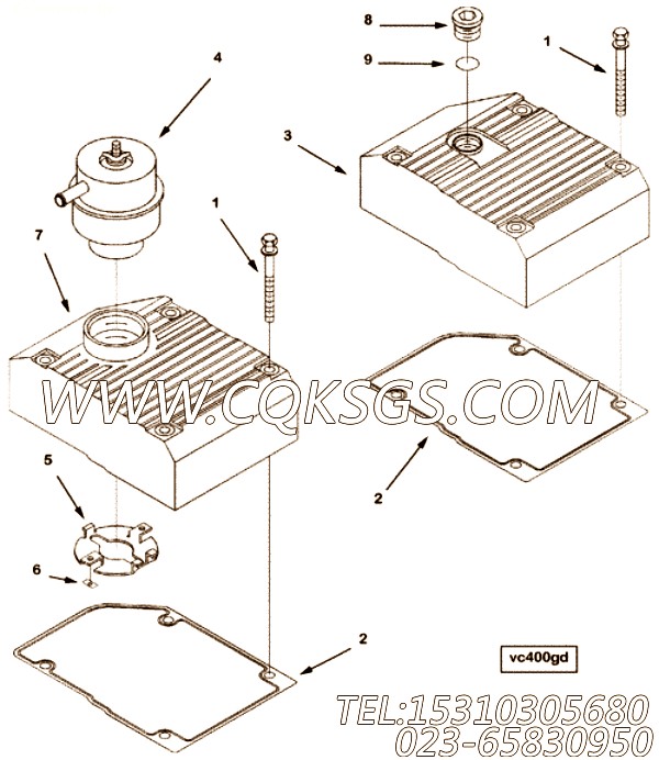 【摇臂杆盖】康明斯CUMMINS柴油机的3096360 摇臂杆盖