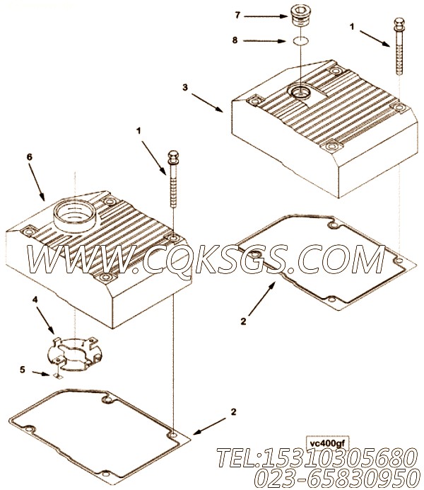 【阀盖】康明斯CUMMINS柴油机的3090495 阀盖