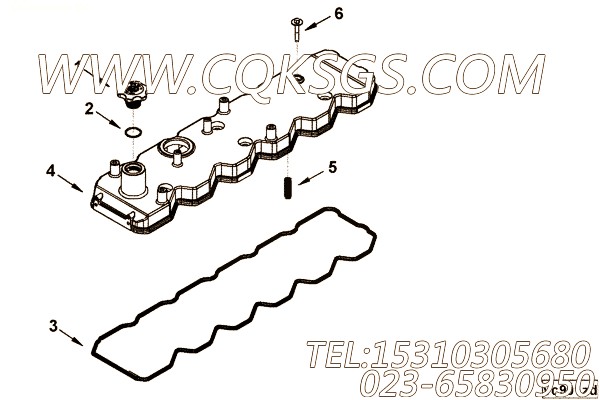 【阀盖】康明斯CUMMINS柴油机的3957019 阀盖