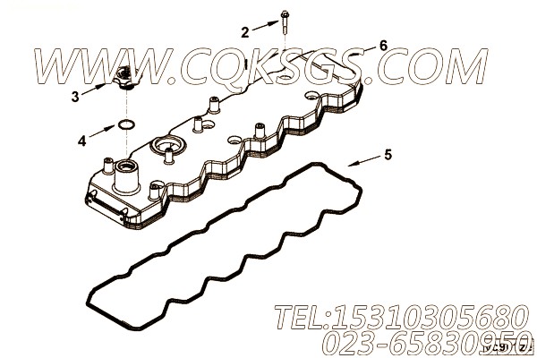 【阀盖】康明斯CUMMINS柴油机的3969579 阀盖