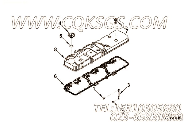 【阀盖】康明斯CUMMINS柴油机的3977985 阀盖
