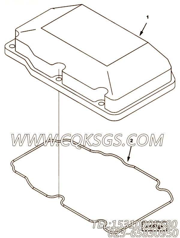 【阀盖】康明斯CUMMINS柴油机的4006216 阀盖
