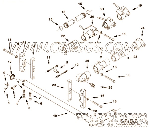 【Tube, Water Transfer】康明斯CUMMINS柴油机的3627478 Tube, Water Transfer