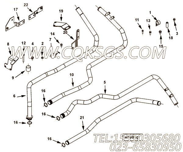 【保留钳】康明斯CUMMINS柴油机的3637131 保留钳