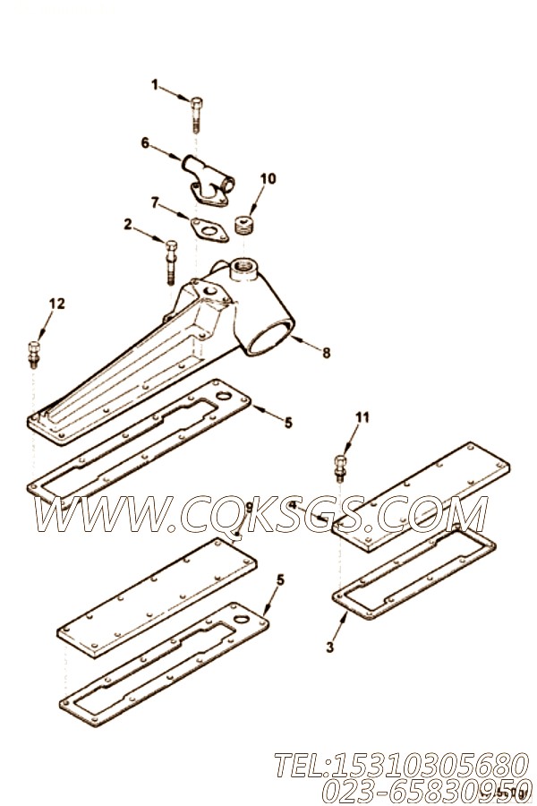 用于进口VTA28发动机机油冷却器