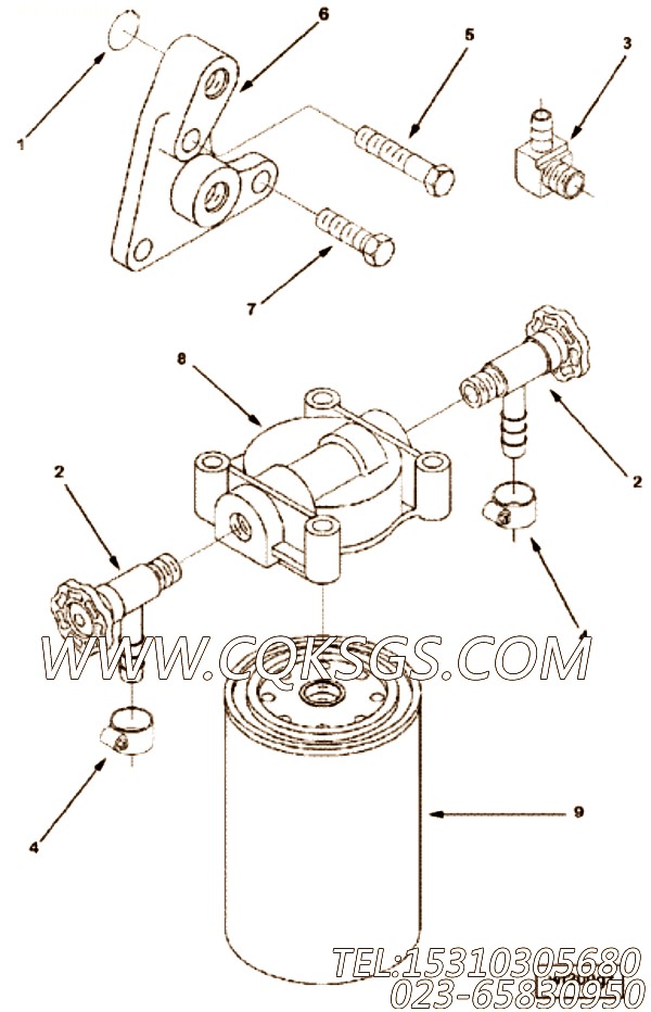 滤清器座连接件