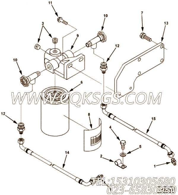 【柔性软管】康明斯CUMMINS柴油机的4060557 柔性软管