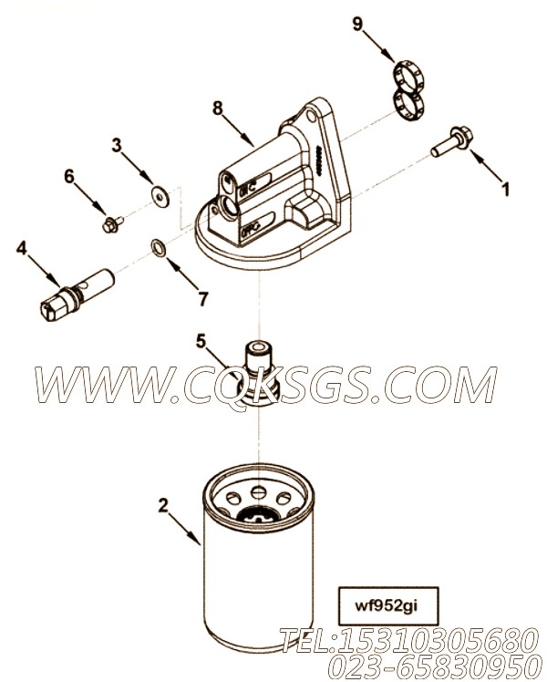 【柴油机QSZ13-G2的滤清器组】 康明斯防锈器密封垫,参数及图片