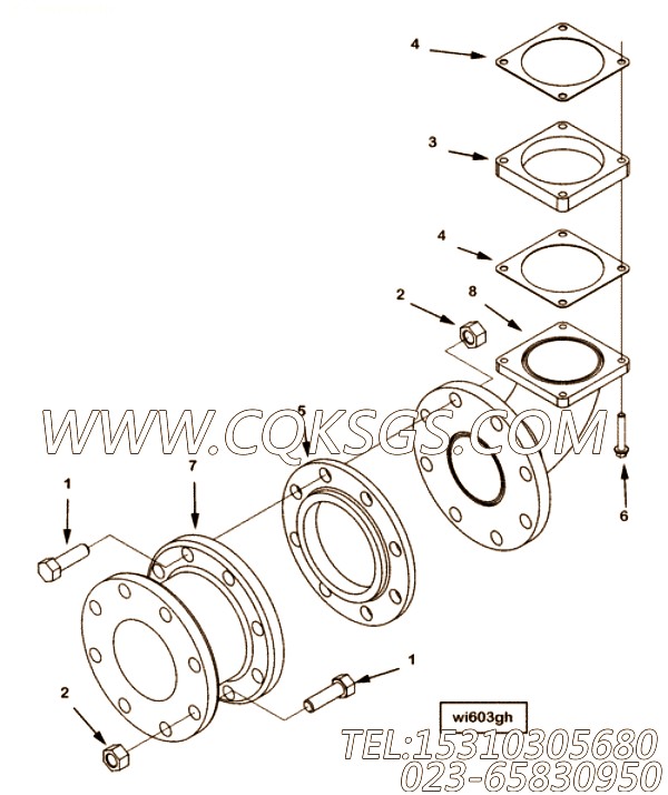 【安装垫片】康明斯CUMMINS柴油机的2862862 安装垫片