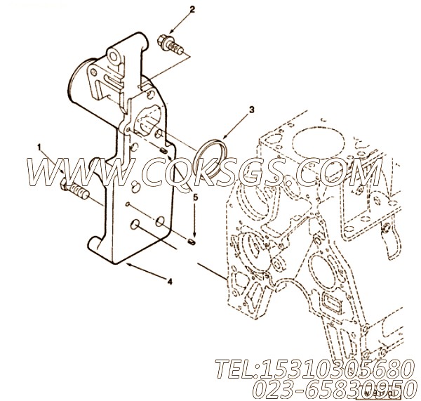 【进水连接】康明斯CUMMINS柴油机的3920351 进水连接