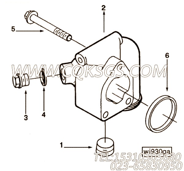 【进水连接】康明斯CUMMINS柴油机的3281292 进水连接