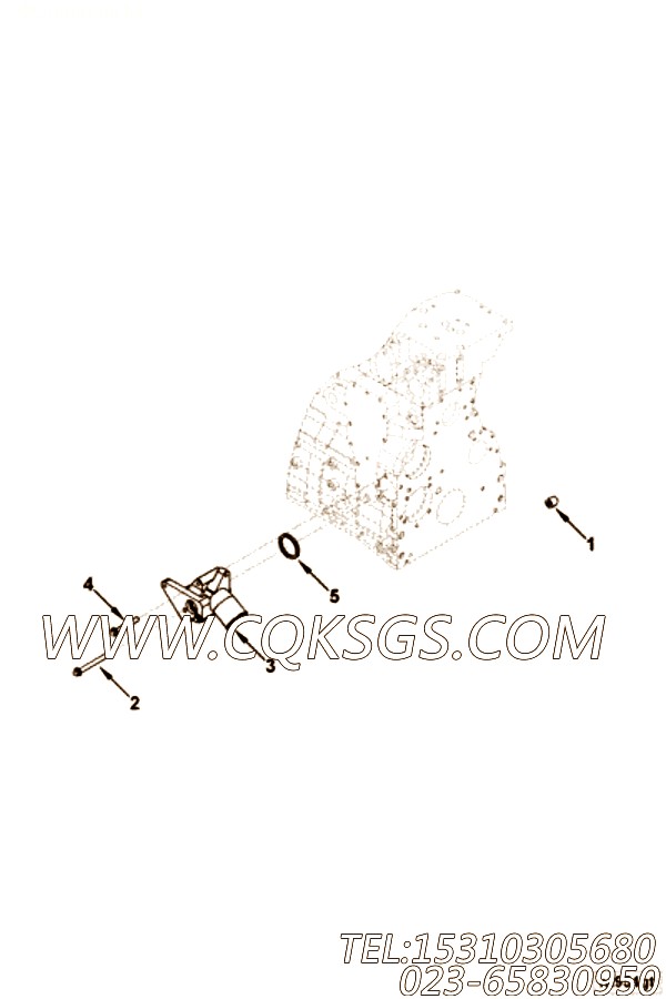 【进水连接】康明斯CUMMINS柴油机的3863739 进水连接