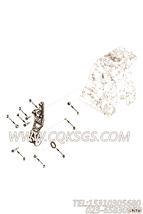 【进水连接】康明斯CUMMINS柴油机的4932453 进水连接