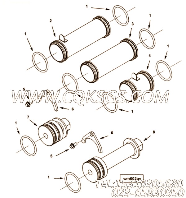 【Tube, Water Transfer】康明斯CUMMINS柴油机的4927404 Tube, Water Transfer