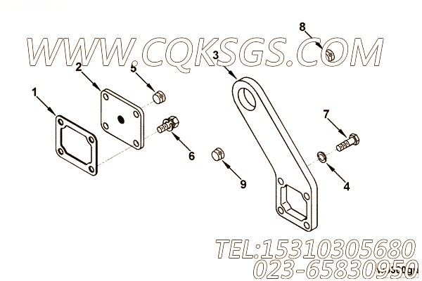 【升降支架】康明斯CUMMINS柴油机的3037049 升降支架