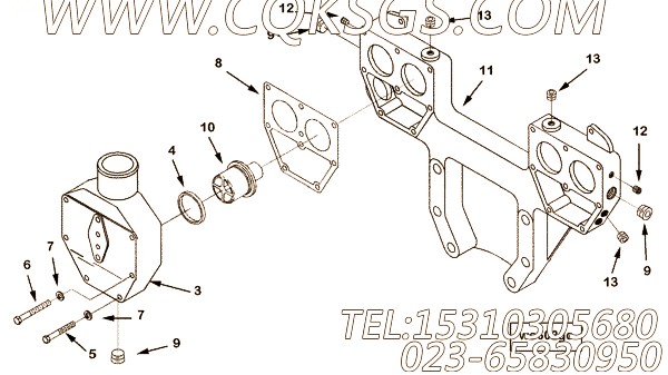 Hsg,Thm & Spt Assembly